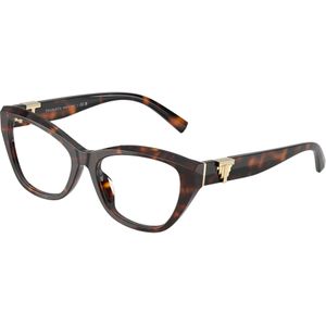Tiffany Vrouw TF2268U 8015 Optische monturen Acetaat Schildpad Transparant Kattenoog Normaal