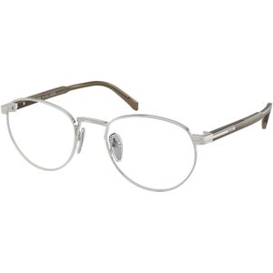 Prada Man PR B52V 11U1O11 Optische monturen Metaal Zilver Transparant Pantos Normaal
