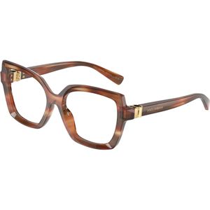 Dolce & Gabbana Vrouw DG3413 3221 Optische monturen Acetaat Schildpad Transparant Vlinder Normaal