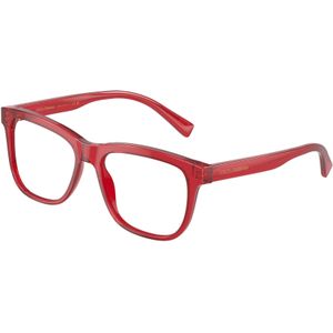 Dolce & Gabbana Kind DX3356 3409 Optische monturen Acetaat Rood Transparant Hurken Normaal