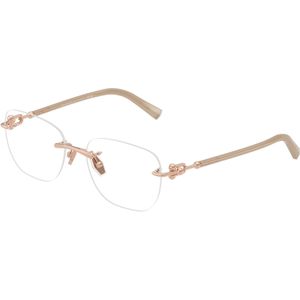 Tiffany Unisex Tiffany TF1170D 6105 Optische monturen Metaal Goud Transparant Hurken Normaal