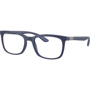 Ray - Ban Unisex RX7230 5207 Optische monturen Kijkje Blauw Transparant Kussen Normaal
