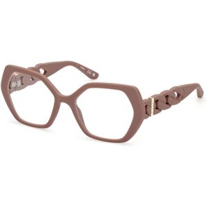 Guess Vrouw GU50116 058 Optische monturen Geïnjecteerd Beige  Geometrisch Normaal