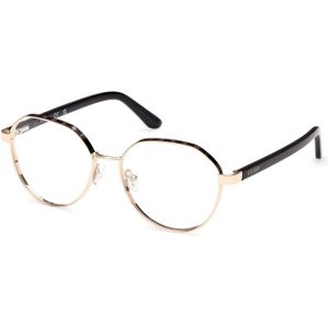 Guess Vrouw GU50124 005 Optische monturen Metaal Zwart  Rotonde Normaal