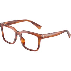 Dolce & Gabbana Man DG3422 3221 Optische monturen Acetaat Bruin Transparant Hurken Normaal