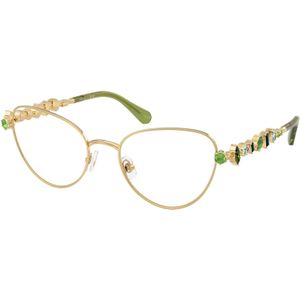 Swarovski Donna SK1024 404G Optische monturen Metallo Oro Trasparente Cat Eye Normale
