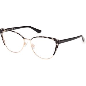 Guess Vrouw GU50121 005 Optische monturen Metaal Zwart  Kattenoog Normaal