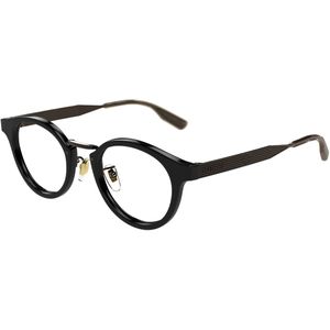 Gucci Uniseks Gucci GG1743OJ 002 Optische monturen Acetaat Zwart Transparant Rotonde