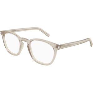 SAINT LAURENT Uniseks SAINT LAURENT SL 28 OPT 012 Optische monturen Acetaat Geel Transparant Rotonde