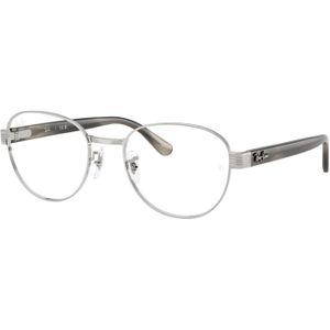 Ray - Ban Unisex RX6543  2501 Optische monturen Metaal Zilver Transparant Hurken Normaal