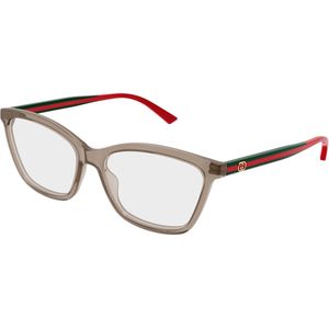 Gucci Vrouw GG1989O 003 Optische monturen Acetaat Bruin Transparant Kattenoog