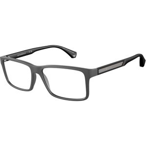 Emporio Armani Man EA3038 5126 Optische monturen Kijkje Grijs Transparant Hurken Normaal