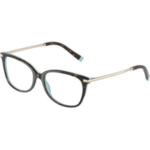 Tiffany Vrouw TF2221 8134 Optische monturen Acetaat Bruin Transparant Hurken Normaal