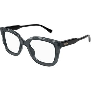 Chloé Vrouw CH0229O 001 Optische monturen Acetaat Grijs Transparant Kwadraat