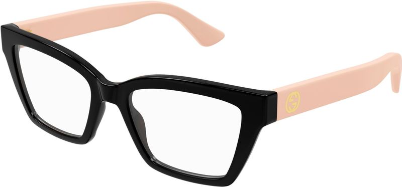Gucci Vrouw Gucci GG1715O 006 Optische monturen Geïnjecteerd Zwart Transparant Kattenoog
