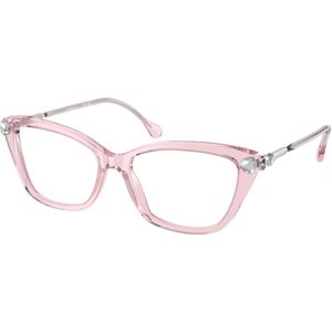 Swarovski Vrouw SK2011 3001 Optische monturen Acetaat Roos Transparant Kattenoog Normaal