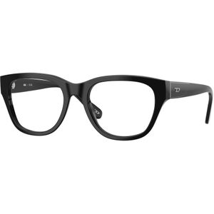 DIESEL Unisex DL4001 2001 Optische monturen Acetaat Zwart Transparant Hurken Normaal