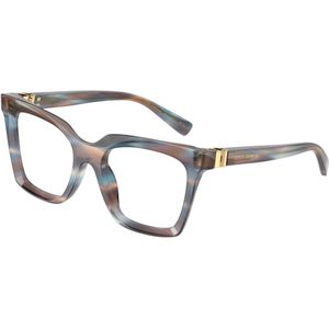 Dolce & Gabbana Vrouw DG3417 3448 Optische monturen Acetaat Blauw Transparant Hurken Normaal