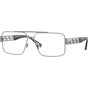 Versace - Optical Frame - Grijs - Navigatorstijl - Metalen Bril