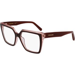 Ferragamo Vrouw SF2950N 211 Optische monturen Acetaat Bruin  Hurken Normaal Normaal