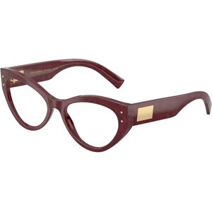 Dolce & Gabbana Vrouw DG3403 3442 Optische monturen Acetaat Veelkleurig Transparant Kattenoog Normaal