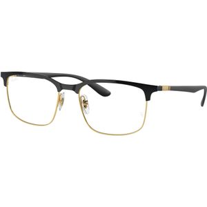 Ray - Ban Unisex RX6518 2890 Optische monturen Metaal Zwart Transparant Hurken Normaal