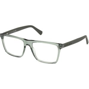Guess Man GU50186 093 Optische monturen Acetaat Groente  Hurken Normaal
