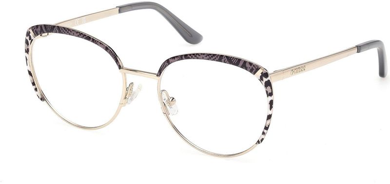 Guess Vrouw GU50250 033 Optische monturen Metaal Goud  Rotonde Normaal