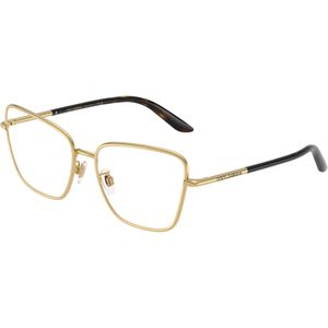 Dolce & Gabbana Vrouw DG1359 02 Optische monturen Metaal Goud Transparant Kattenoog Normaal