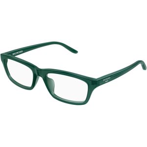 Balenciaga Man Balenciaga BB0439O 007 Optische monturen Acetaat Groente Transparant Kwadraat