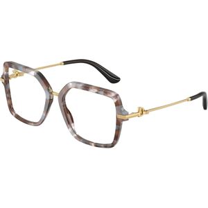 Dolce & Gabbana Vrouw DG3396 3445 Optische monturen Acetaat Schildpad Transparant Hurken Normaal