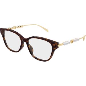 Gucci Vrouw Gucci GG1972OA 003 Optische monturen Acetaat Havana Transparant Rotonde