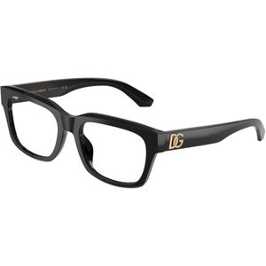 Dolce & Gabbana Man DG3416 501 Optische monturen Acetaat Zwart Transparant Hurken Normaal