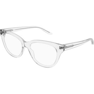 Balenciaga Vrouw BB0441O 013 Optische monturen Acetaat Kristal Transparant Vlinder