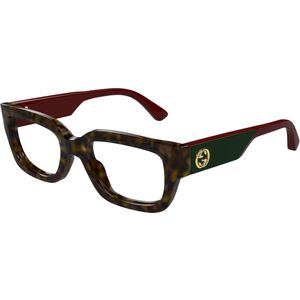 Gucci Vrouw Gucci GG1666O 002 Optische monturen Acetaat Havana Transparant Kattenoog