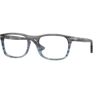Persol Unisex PO3344V 1205 Optische monturen Acetaat Grijs Transparant Kussen Normaal