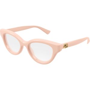 Gucci Vrouw GG1832O 004 Optische monturen Geïnjecteerd Roos Transparant Kattenoog