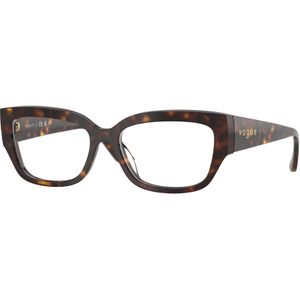 VOGUE EYEWEAR Donna VO5639U W656 Optische monturen Acetato Marrone Trasparente Pillow Normale