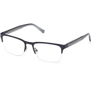 Timberland Man TB50083 091 Optische monturen Metaal Blauw  Kwadraat Normaal