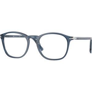 Persol Man PO3007VM 1197 Optische monturen Acetaat Blauw Transparant Hurken Normaal