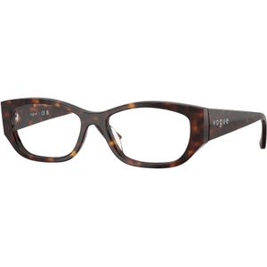 VOGUE EYEWEAR Donna VO5640U W656 Optische monturen Acetato Marrone Trasparente Pillow Normale