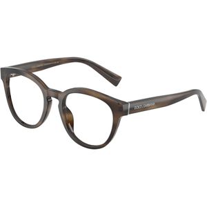 Dolce & Gabbana Man DG3421 3200 Optische monturen Acetaat Bruin Transparant Pantos Normaal