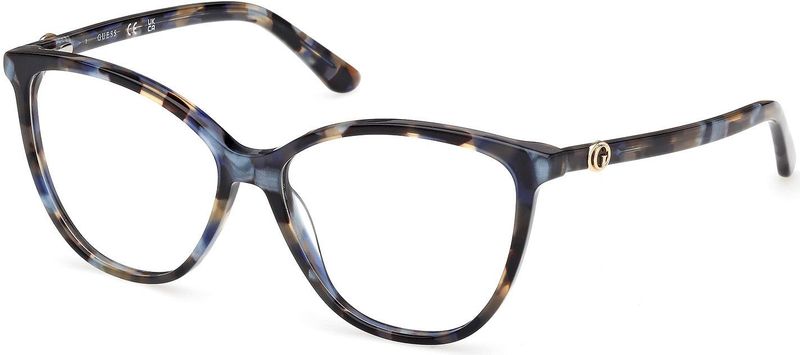 Guess Vrouw GU50311 092 Optische monturen Acetaat Blauw  Kattenoog Normaal