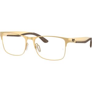 Ray - Ban Unisex Ray - Ban RX7550 3220 Optische monturen Metaal Goud Transparant Hurken Normaal