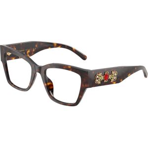 Dolce & Gabbana Vrouw DG3435B  502 Optische monturen Acetaat Schildpad Transparant Vlinder Normaal