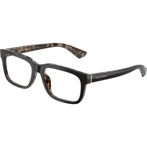 Dolce & Gabbana Man DG3432  3417 Optische monturen Acetaat Zwart Transparant Hurken Normaal