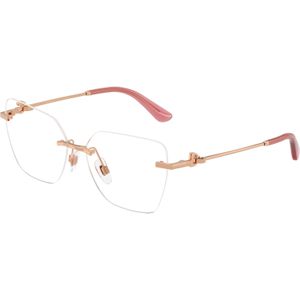 Dolce & Gabbana Vrouw DG1363  1298 Optische monturen Metaal Goud Transparant Kattenoog Normaal
