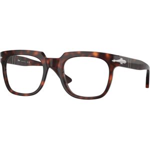 Persol Unisex PO3325V 24 Optische monturen Acetaat Schildpad Transparant Kussen Normaal