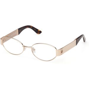 Guess Vrouw GU50314 032 Optische monturen Metaal Goud  Rotonde Normaal