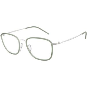 Giorgio Armani Man AR5154 3045 Optische monturen Metaal Zilver Transparant Kussen Normaal